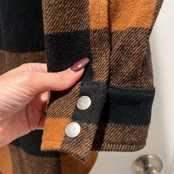 RD STYLE conscious Eldridge Plaid Check Shirt Jacket Shacket Size XS oversized - Picture 9 of 13